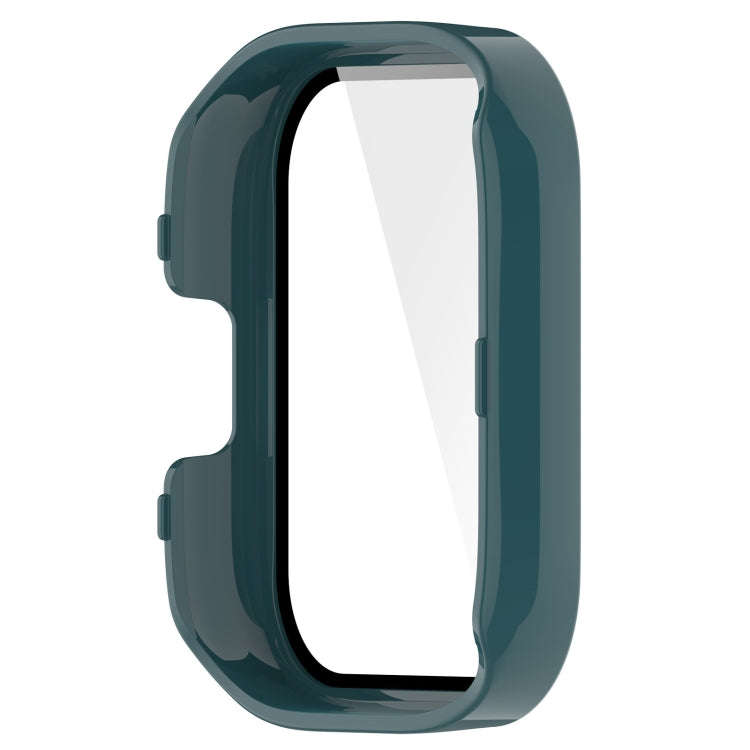 For Xiaomi Mi Watch Lite 3 PC + Tempered Film Integrated Watch Protective Case(Pine Green)