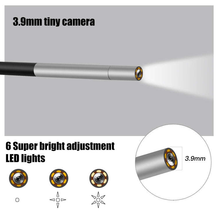 P40 3.9mm Red HD Waterproof Portable Integrated Hand-held Vertical Screen Industry Endoscope, Len...