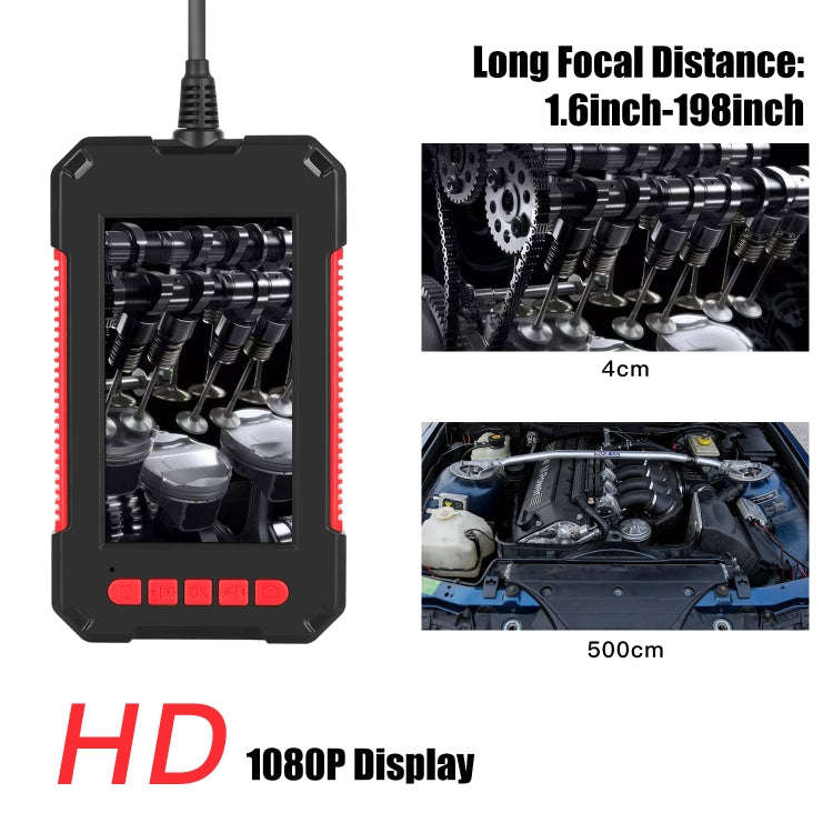 P40 3.9mm Red HD Waterproof Portable Integrated Hand-held Vertical Screen Industry Endoscope, Len...