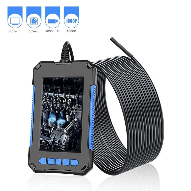 P40 5.5mm HD Blue Waterproof Portable Integrated Hand-held Vertical Screen Industry Endoscope, Le...