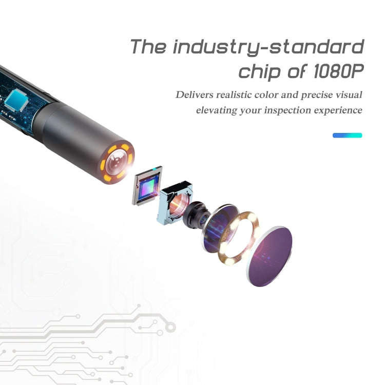 P40 5.5mm HD Blue Waterproof Portable Integrated Hand-held Vertical Screen Industry Endoscope, Le...