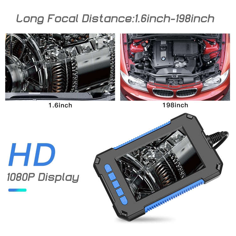 P40 5.5mm HD Blue Waterproof Portable Integrated Hand-held Vertical Screen Industry Endoscope, Le...