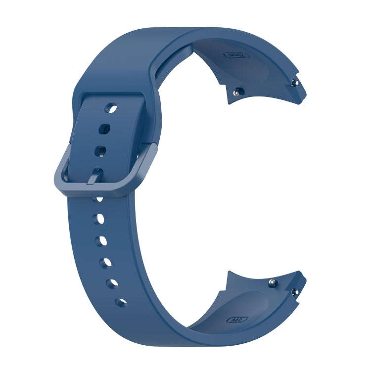 For Samsung Galaxy Watch 6 / 6 Classic Solid Color Buckle Silicone Watch Band, Size:L Size(Dark B...