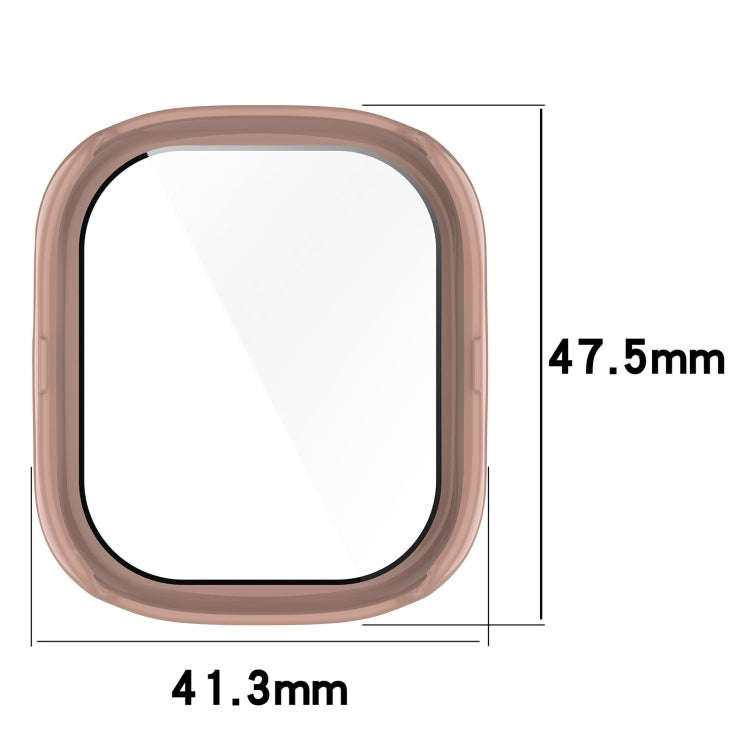 For Honor Watch 4 PC + 9H Tempered Glass Integrated Watch Case(Pink)