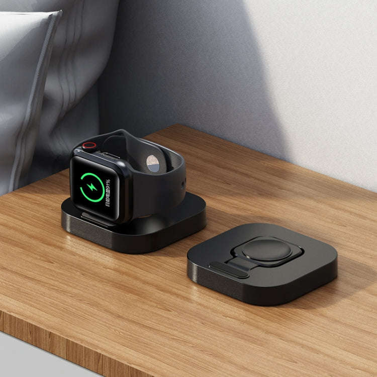 For Apple Watch JJT-A56 Portable Foldable Wireless Charger(Black)