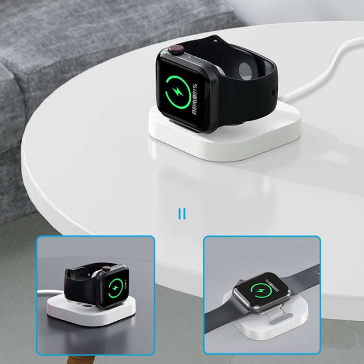 For Apple Watch JJT-A56 Portable Foldable Wireless Charger(White)