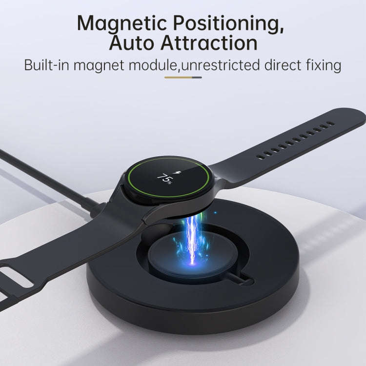 For Samsung Watch V17S Foldable Magnetic Wireless Charger(Black)