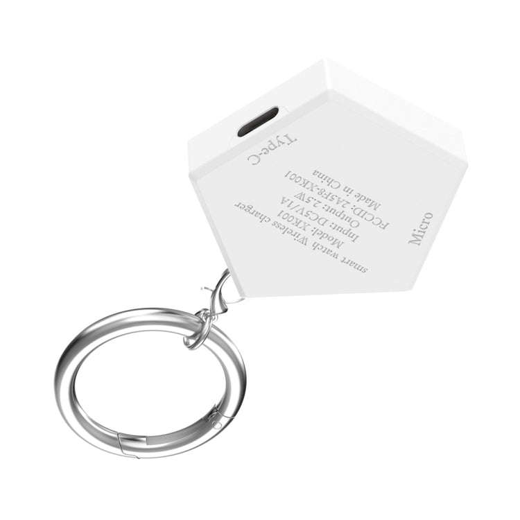 For Samsung Galaxy Watch 6 / 6 Classic Portable Smart Watch Charger, Port:Type-C(White)