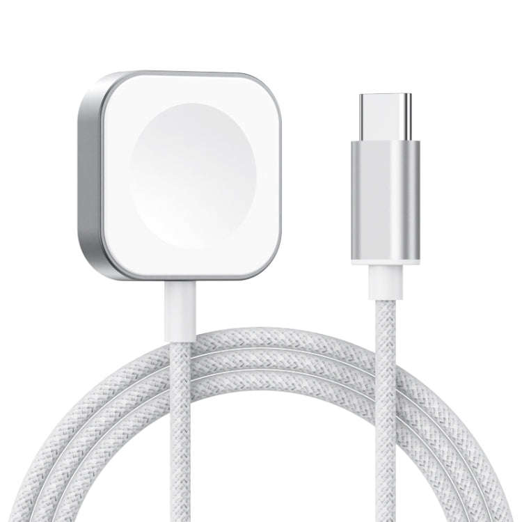 For Apple Watch Type-C Interface Magnetic Charger(Silver)