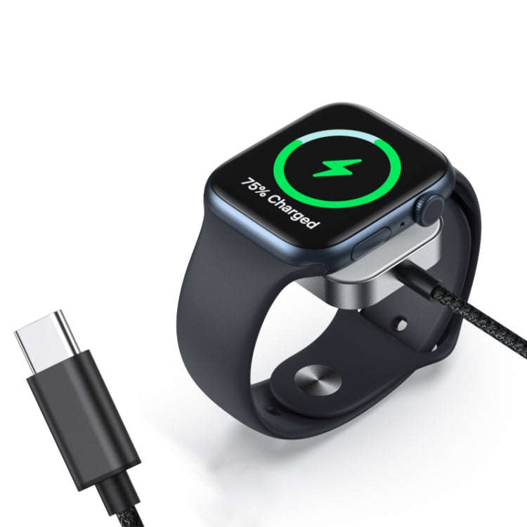 For Apple Watch Type-C Interface Magnetic Charger(Black)