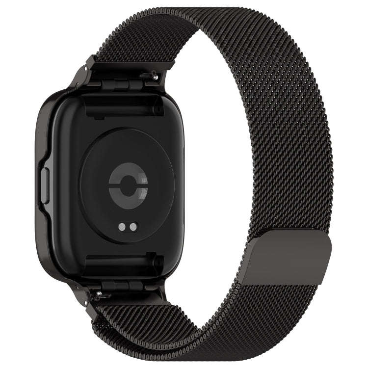 For Redmi Watch 3 Lite / Watch 3 Active 2 in 1 Milan Metal Watch Band with Watch Frame(Black)
