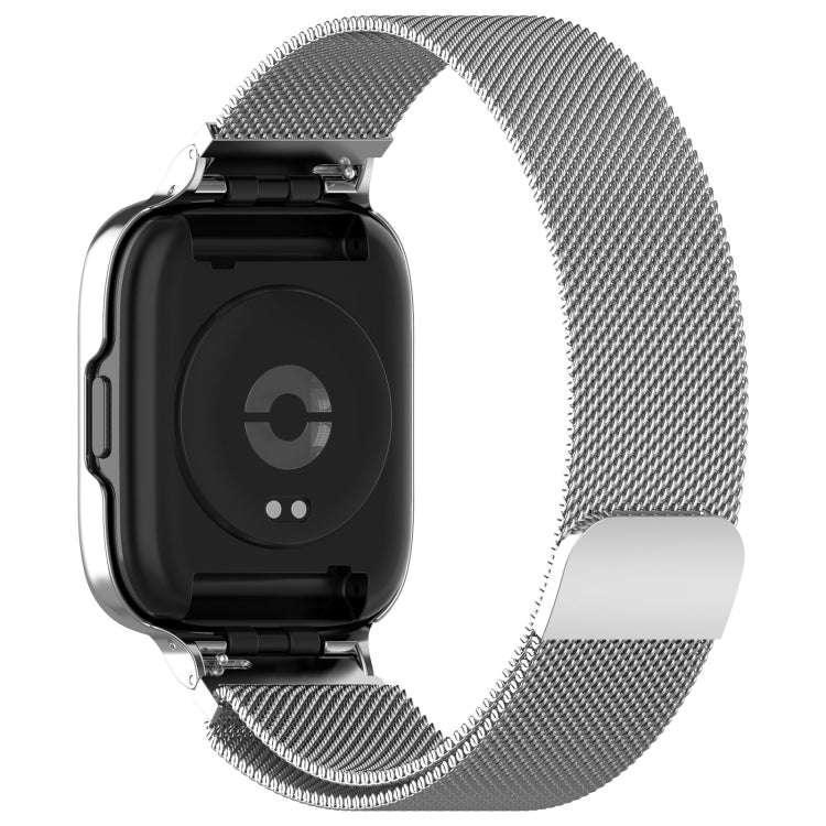 For Redmi Watch 3 Lite / Watch 3 Active 2 in 1 Milan Metal Watch Band with Watch Frame(Silver)