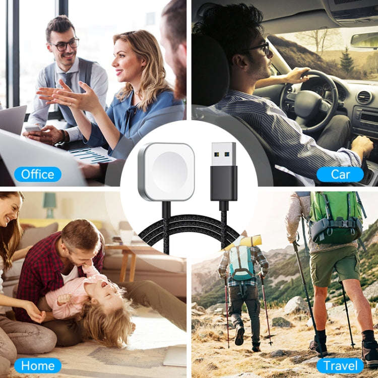 For Apple Watch USB Interface Magnetic Charger(Black)