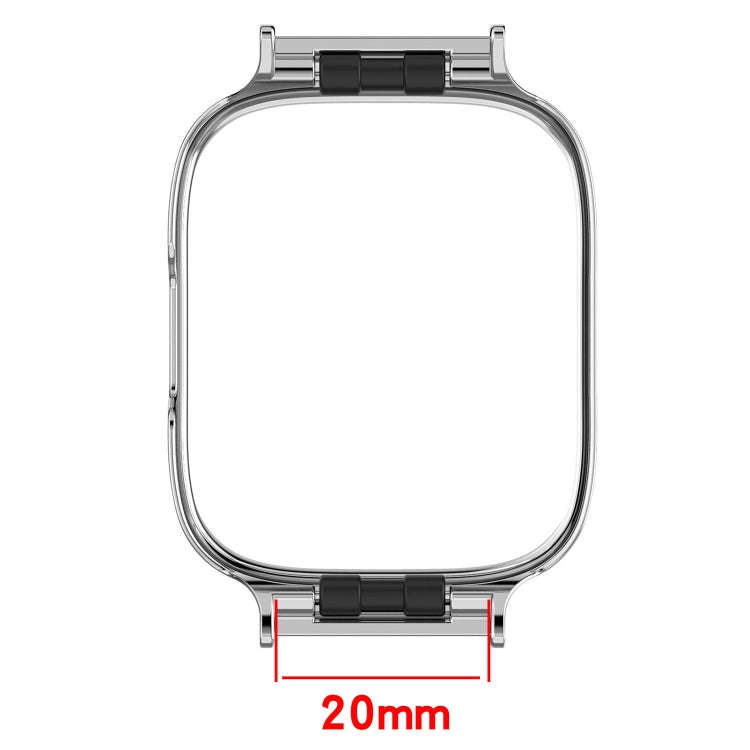 For Redmi Watch 3 Lite / Watch 3 Active Metal Watch Protective Frame(Black)