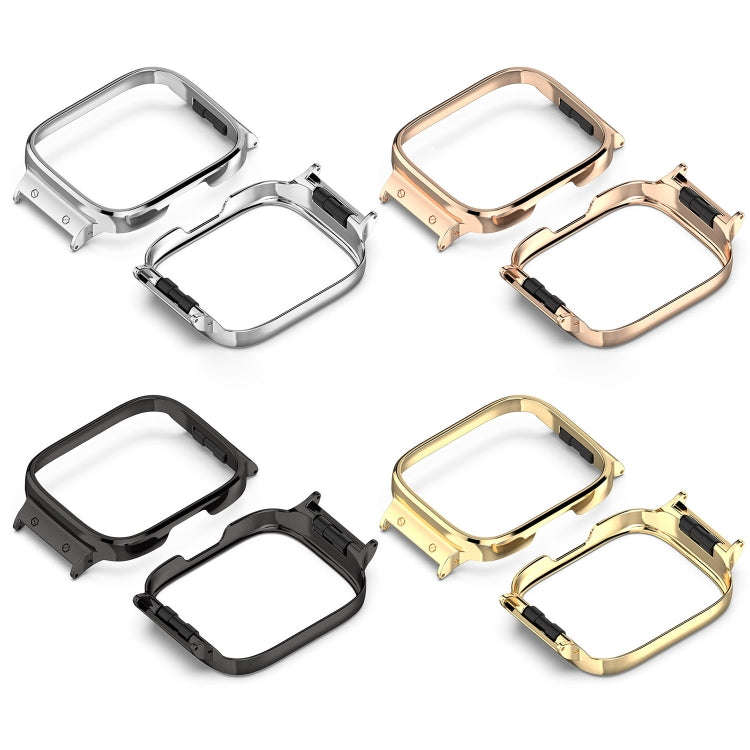 For Redmi Watch 3 Lite / Watch 3 Active Metal Watch Protective Frame(Gold)