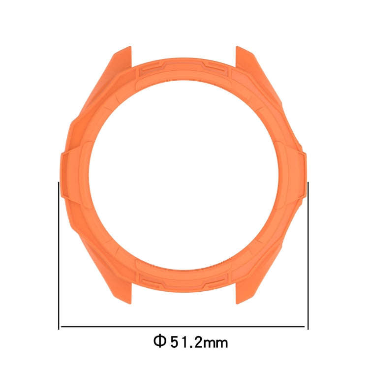 For Garmin Approach S70 47mm Armor Hollow Watch Protective Case(Orange)