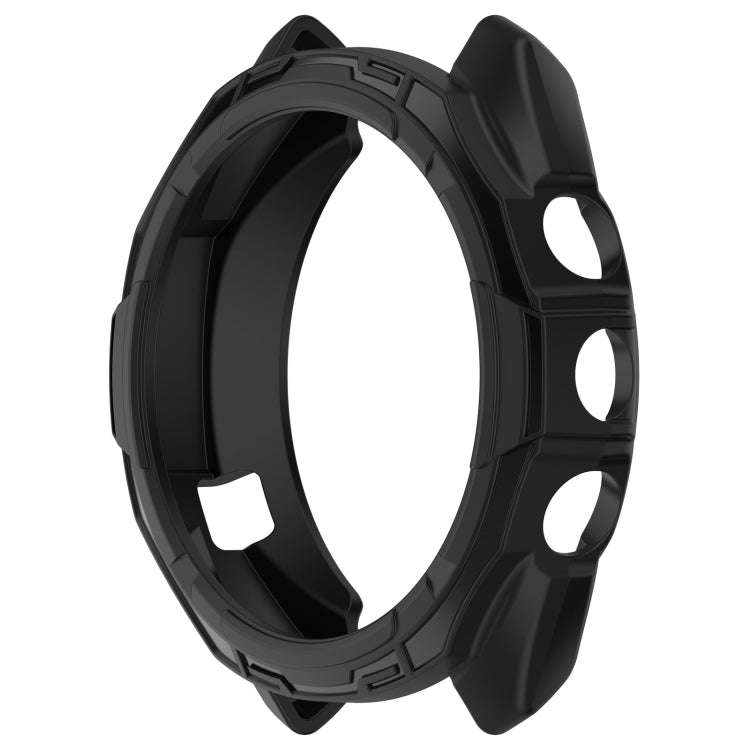 For Garmin Approach S70 47mm Armor Hollow Watch Protective Case(Black)