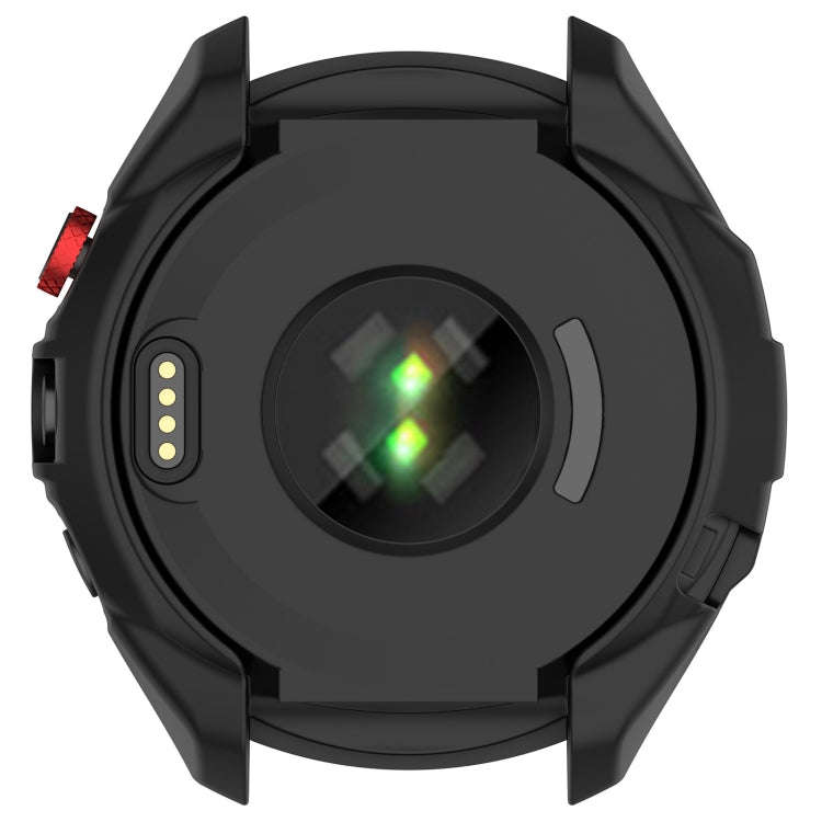 For Garmin Approach S70 47mm Armor Hollow Watch Protective Case(Black)