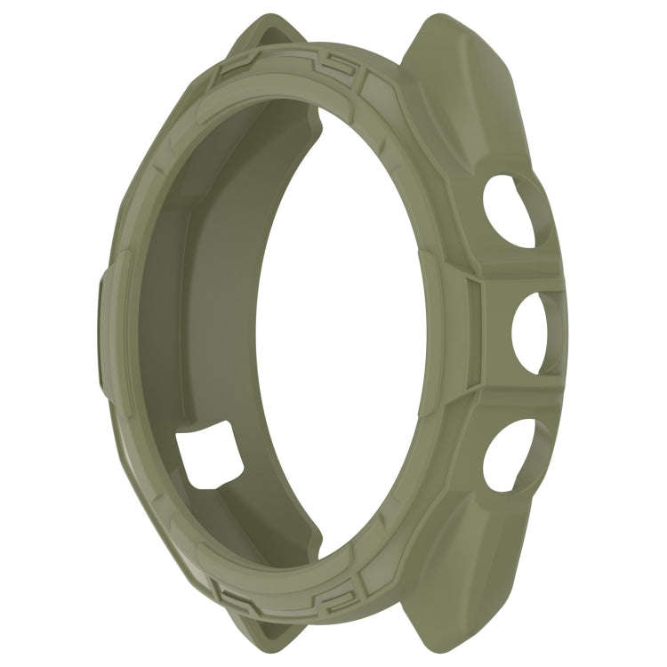 For Garmin Approach S70 42mm Armor Hollow Watch Protective Case(Green)