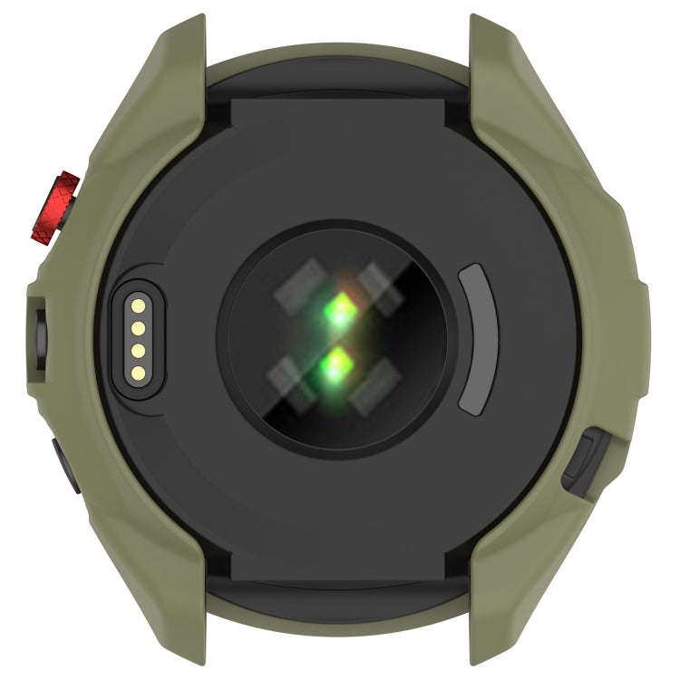 For Garmin Approach S70 42mm Armor Hollow Watch Protective Case(Green)