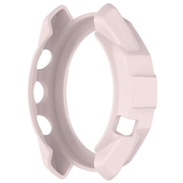 For Garmin Approach S70 42mm Armor Hollow Watch Protective Case(Light Pink)