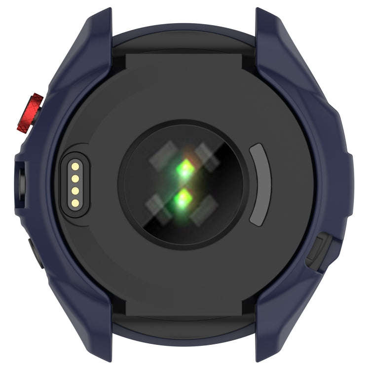 For Garmin Approach S70 42mm Armor Hollow Watch Protective Case(Midnight Blue)