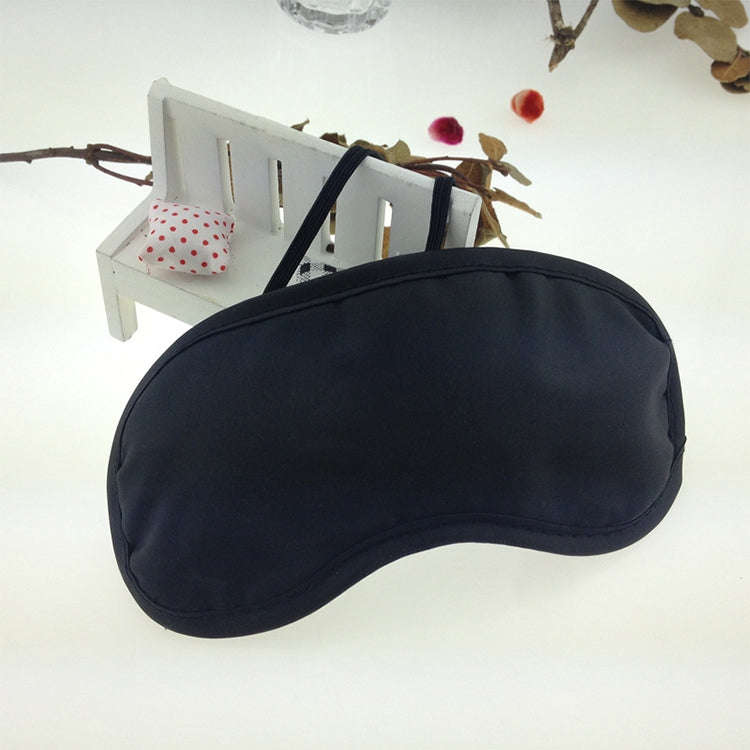 Breathable Polyester Solid Color Eye Protection Mask(Blue)