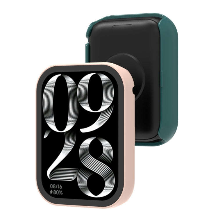 For Xiaomi Mi Band 8 Pro PC + Tempered Film Integrated Watch Protective Case(Midnight Blue)