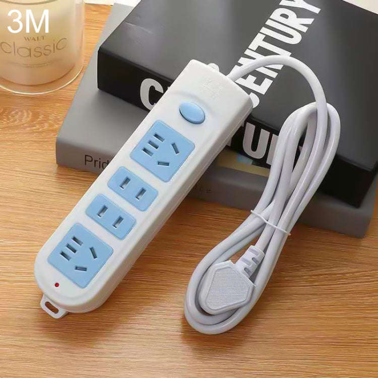 Anti-electric Shock Desk Power Strip Socket 4-position 3m, CN Plug