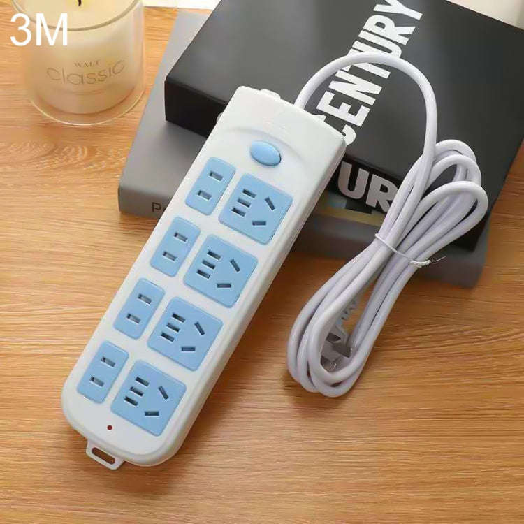 Anti-electric Shock Desk Power Strip Socket 8-position 3m, CN Plug