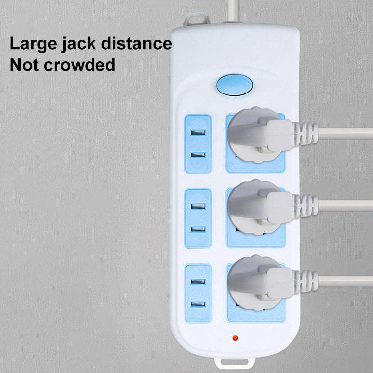 Anti-electric Shock Desk Power Strip Socket 3-position 1.8m, CN Plug