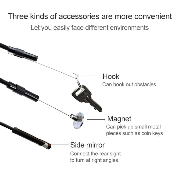 AN97 Waterproof Micro USB Endoscope Hard Tube Inspection Camera for Parts of OTG Function Android...
