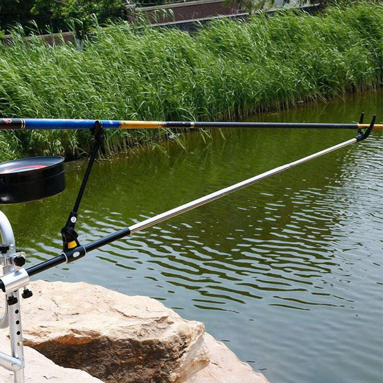 Stainless Steel Thickened Fishing Rod Turret Bracket 2.4m Black