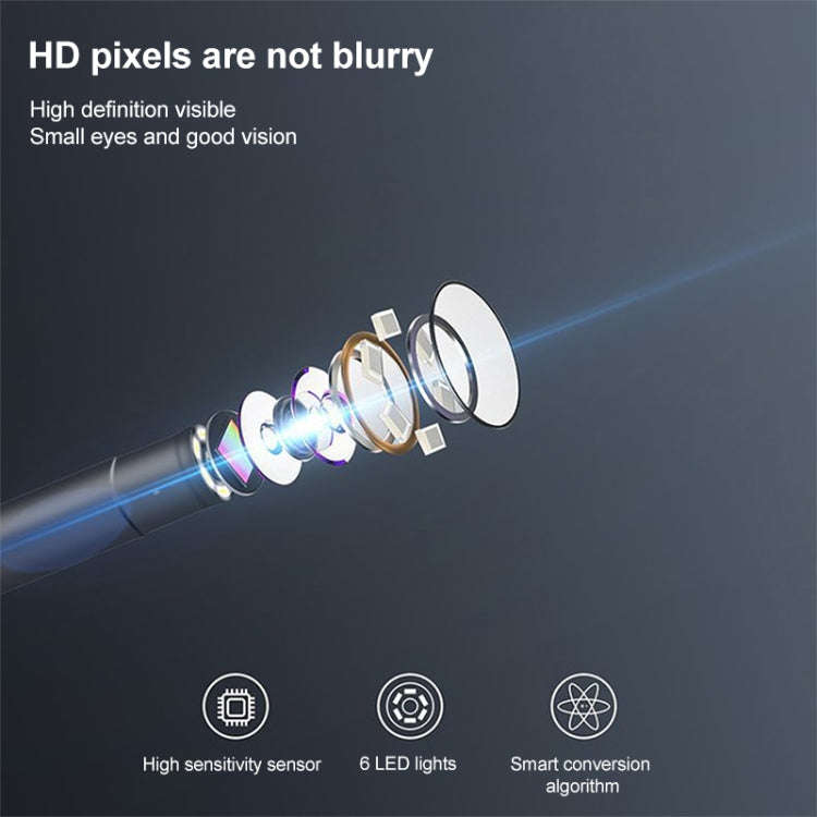 AN108 3 in 1 Smart HD 5.5mm Lens Visual Earpick Not Compatible With Some Phones (Random Color)