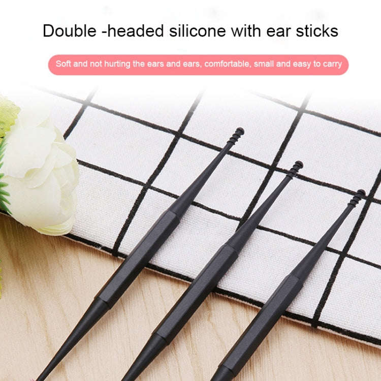 Japan 360-Degree Silicone Dual-Head Ear Scoop Soft-Head Spiral Ear Picking Tool(Random Color)