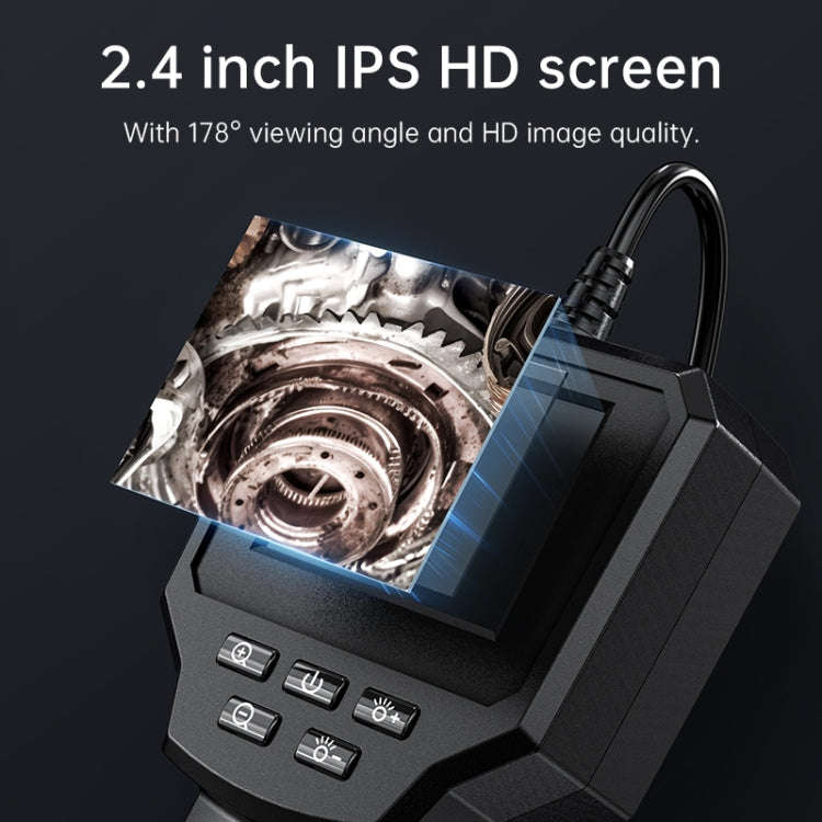 128AV 8mm Lenses Industrial Pipeline Endoscope with 2.4 inch Screen, Spec:3m Tube