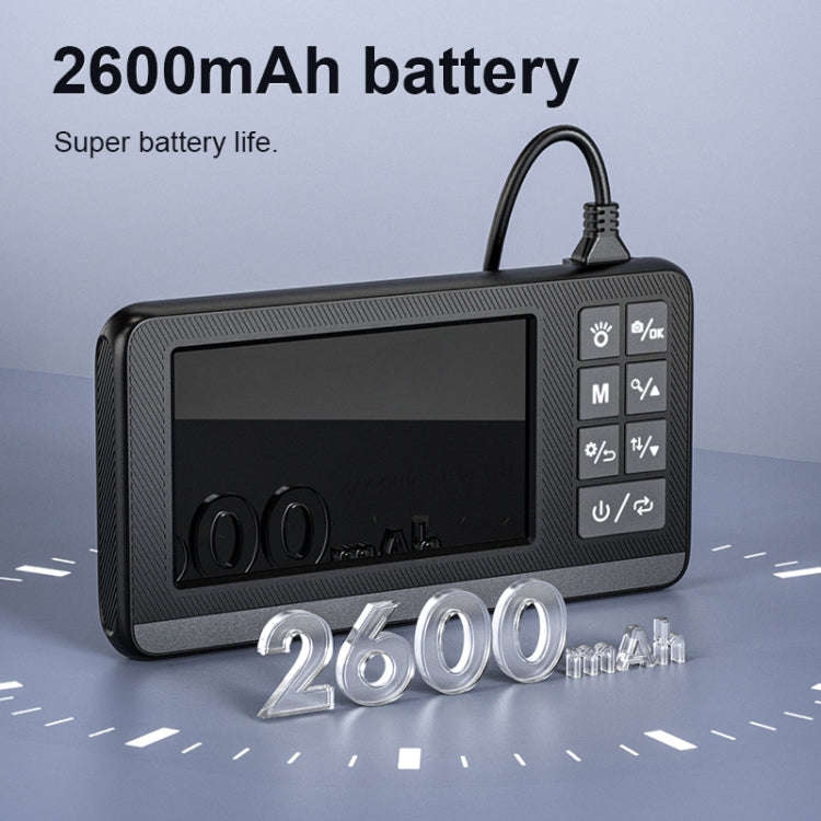 P005 8mm Single Lenses Industrial Pipeline Endoscope with 4.3 inch HD Screen, Spec:3m Tube