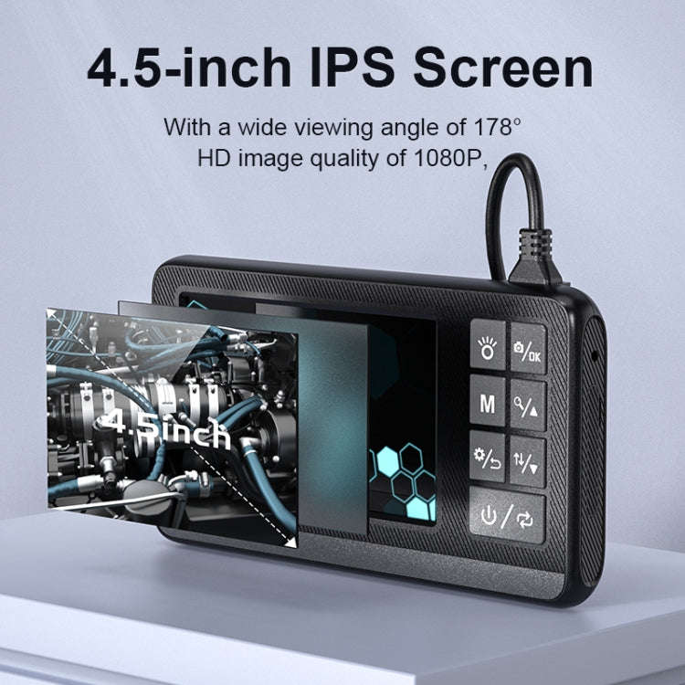 P005 8mm Single Lenses Industrial Pipeline Endoscope with 4.3 inch HD Screen, Spec:5m Tube