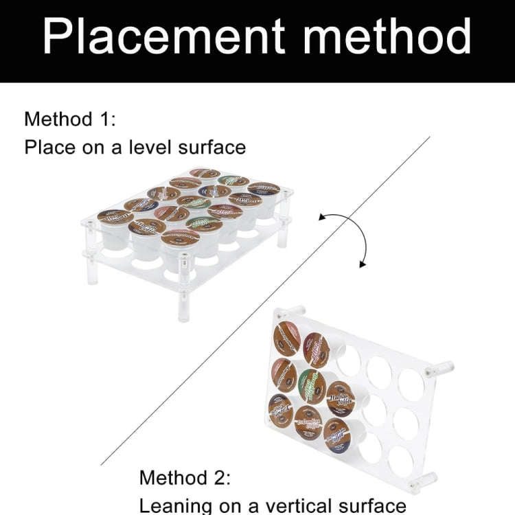 2pcs YX037 Coffee Capsule Display Rack Coffee Bag Organizer