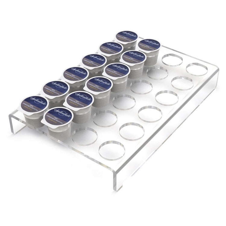 YX038 Acrylic 24 Holes Coffee Capsule Storage Display Stand