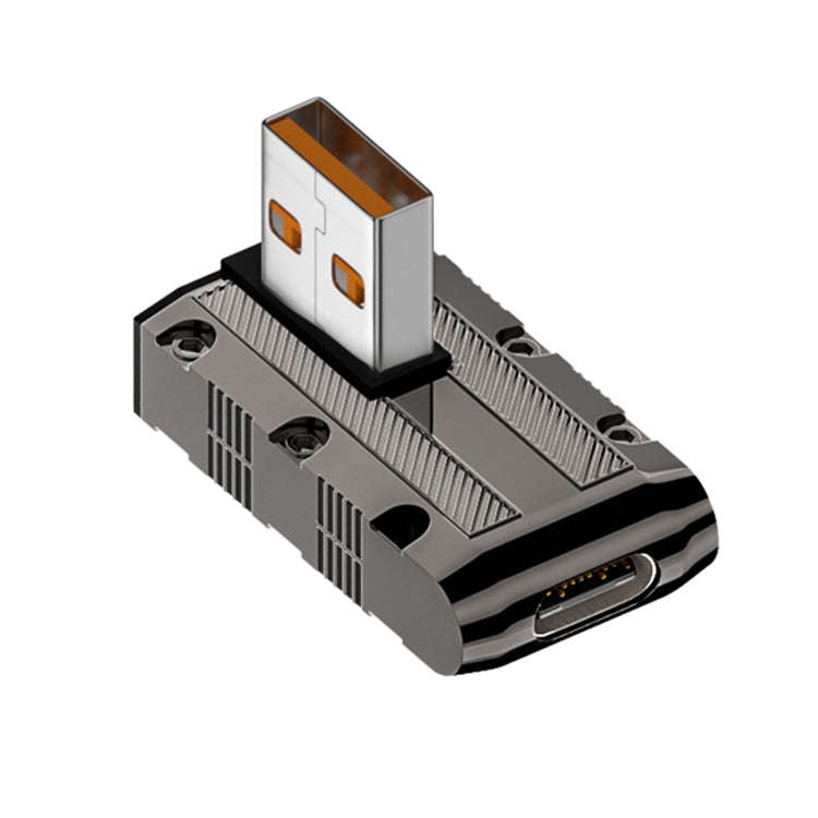 120W USB 3.1 Gen2 to Type-C 10Gbps Mechanical Adapter, Style:Medium Bend