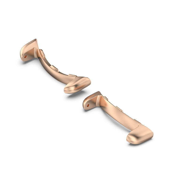For Google Pixel Watch 2 1 Pair Stainless Steel Metal Watch Band Connector(Rose Gold)