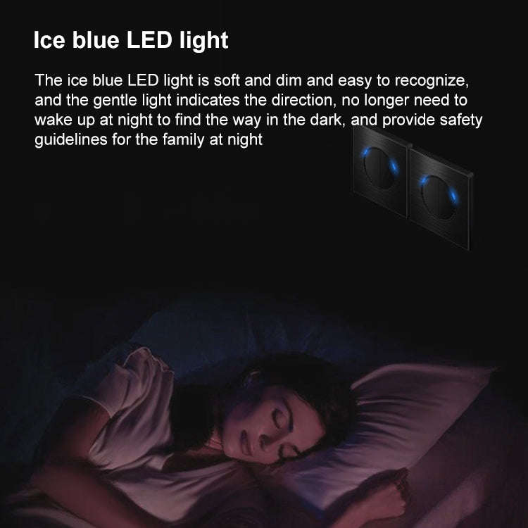 86mm Gray Aluminum Wire Drawing LED Switch Panel, Style:TV-Computer Socket