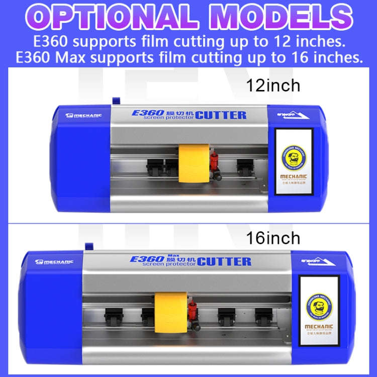 Mechanic Universal Cloud Intelligent Flexible Hydrogel Film Cutting Machine, Model:E360 Max(EU Plug)