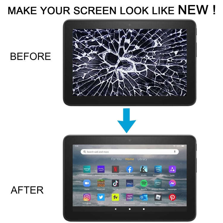 For Amazon Kindle Fire 7 2022 LCD Screen With Digitizer Full Assembly