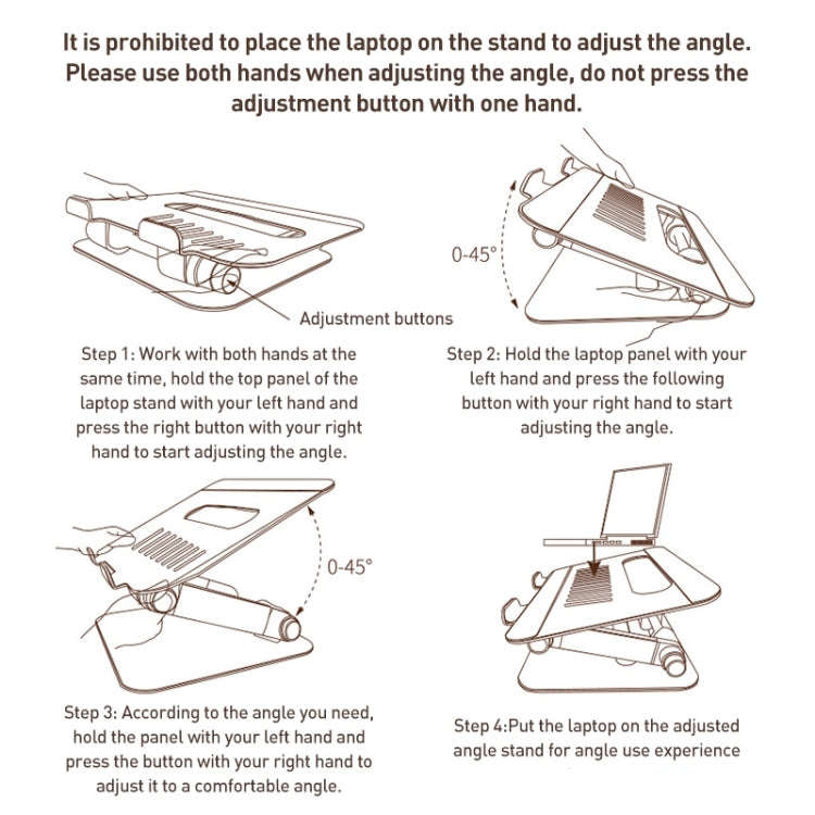 Yesido LP06 Foldable Laptop Swivel Stand(Silver)