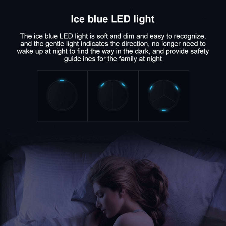 86mm Round LED Tempered Glass Switch Panel, Black Round Glass, Style:One Billing Control