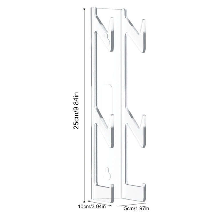 2pcs YX072 Acrylic Game Controller and Headphone Wall Mount