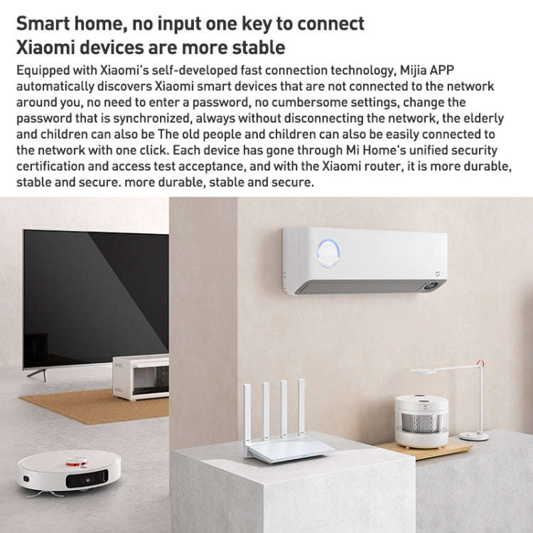 Original Xiaomi AX3000T 2.4GHz/5GHz Dual-band 1.3GHz CPU Router Supports NFC Connection, US Plug(...