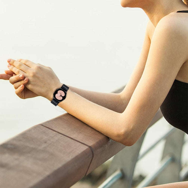 For Samsung Galaxy Watch 6 Quick Release Button Turtle Buckle Milan Watch Band(Black)